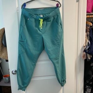 Figs women’s marine green, large Rafael jogger